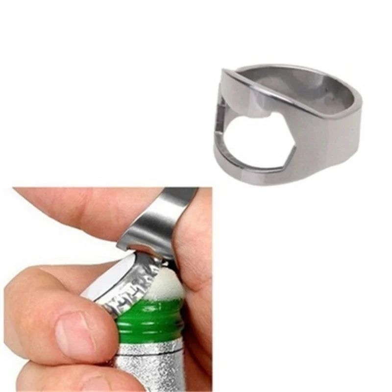 3 Pcs/set Stainless Steel Creative Versatile Finger Ring Bottle Opener | Beer bar Tools(Color Random)