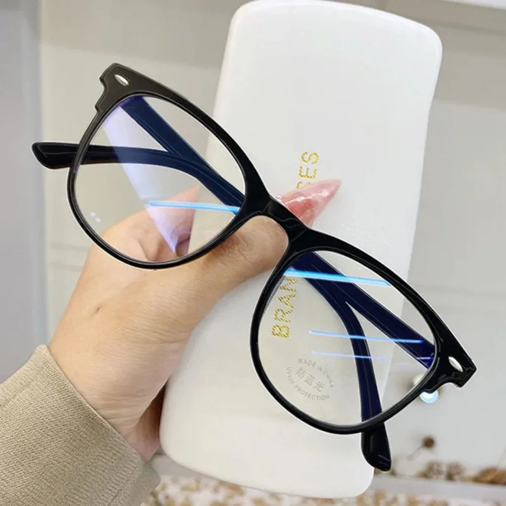 Women Myopia Glasses Anti-blue Light Clear Eyeglasses Prescription Shortsighted Transparent Computer Glasses