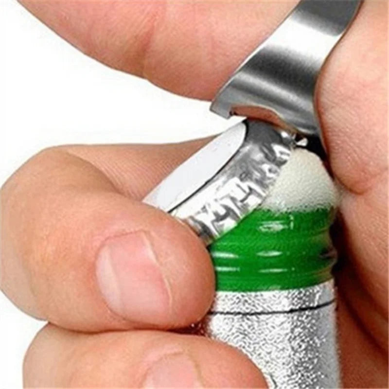 3 Pcs/set Stainless Steel Creative Versatile Finger Ring Bottle Opener | Beer bar Tools(Color Random)