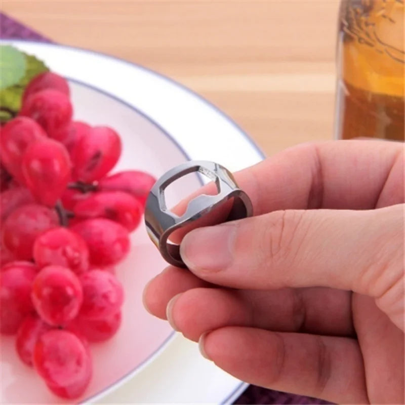 3 Pcs/set Stainless Steel Creative Versatile Finger Ring Bottle Opener | Beer bar Tools(Color Random)