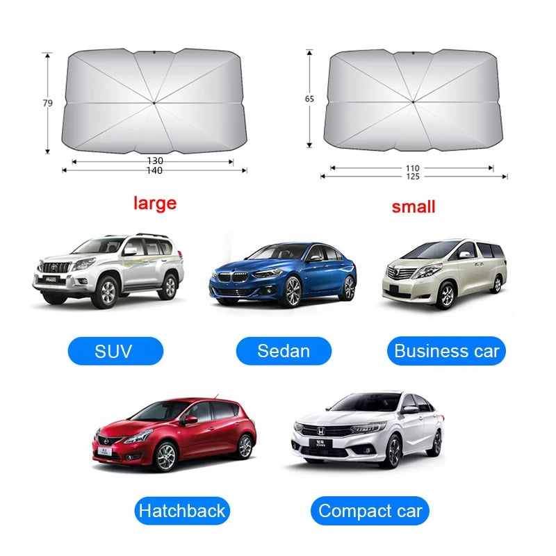 Summer Sun Interior Windshield Protection For Car Privacy | UV Protection